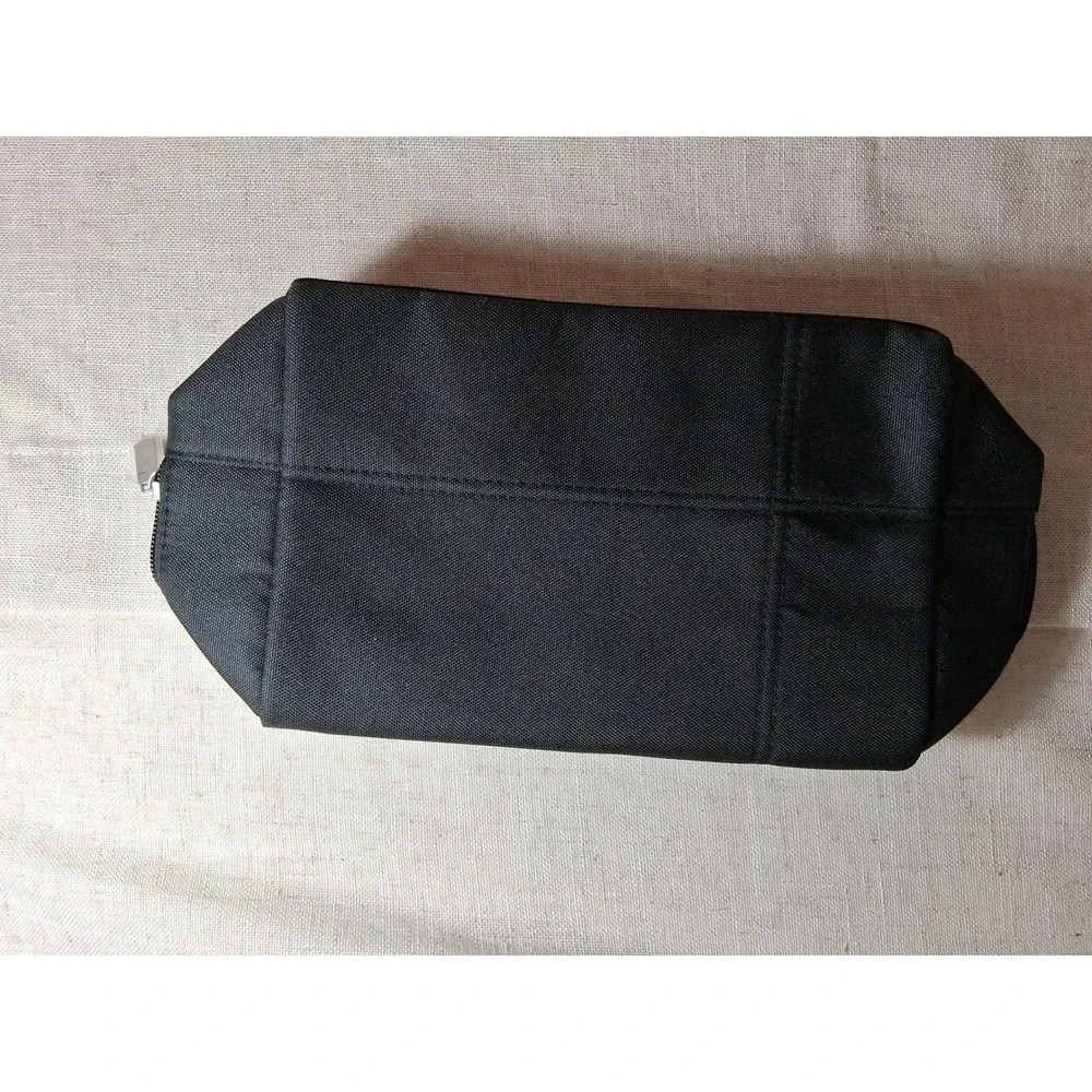 Yves Saint Laurent YSL Parfums Black Cosmetic Pouch Makeup Bag Travel Case